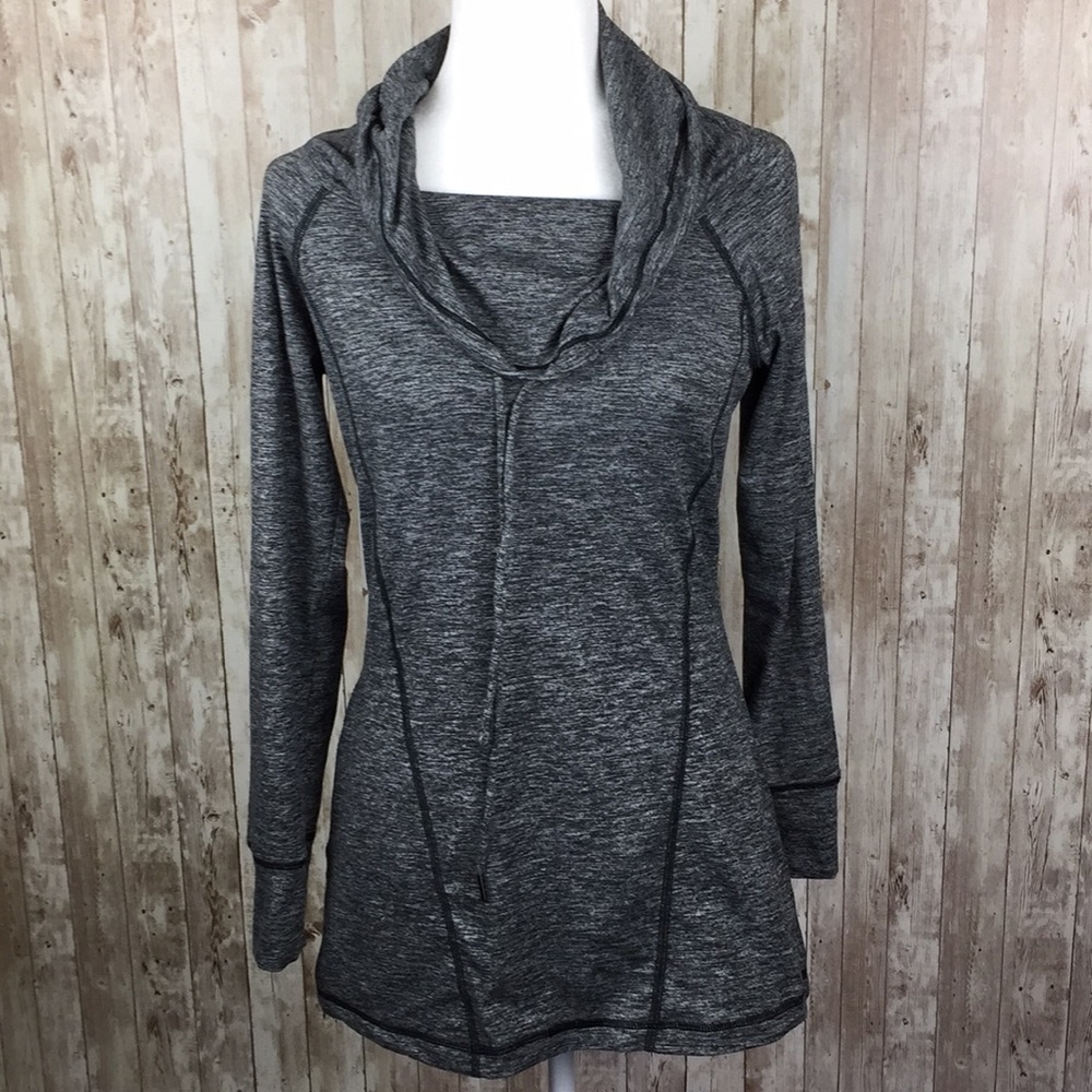 Pink Lotus Grey Athletic Hooded Sweater Size S